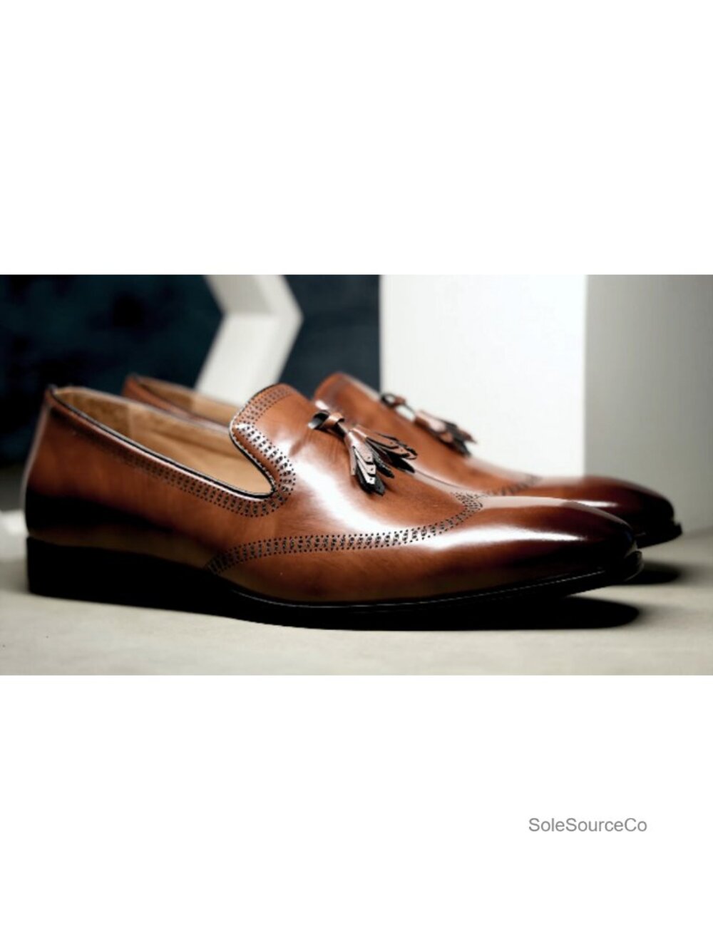 Men's Premium Leather Suede Penny Loafers Slip-On Dress Shoes - Picture 6 of 6